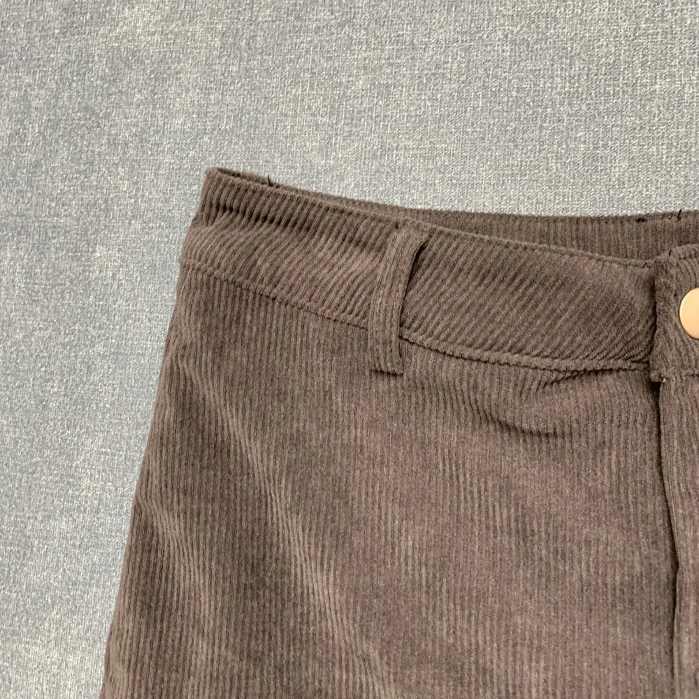 Windsor Stylish Vibe Corduroy Mini Skort Skirt Womens XS Black High-Rise Waist